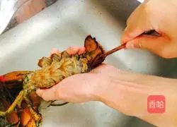 Illustration of how to make ginger-onion lobster 4