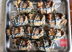 Illustration of making snowflake crab jelly 1