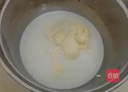 Illustration of how to make matcha jelly mousse 12