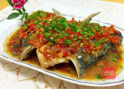 Chopped pepper fish head Illustration of practice 16