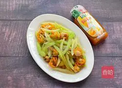 celery Illustration of how to make fried scallops 10