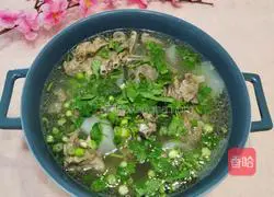 Illustration of how to make white radish stewed lamb chops 13