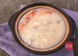 Illustration of how to make seafood porridge 11