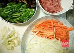 Illustration of home-cooked fish-flavored shredded pork 1