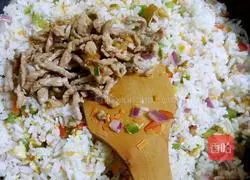 Illustration of Spicy Shredded Pork Fried Rice 8