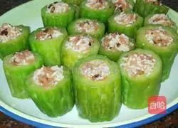 Illustration of how to make bitter melon in Hakka style 4