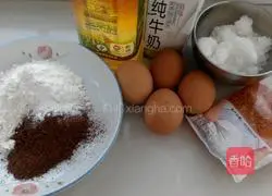 Illustration of how to make cocoa cream cake roll 1