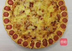How to make sausage lace bacon pizza 7