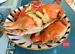 Illustration of how to make steamed prawn crabs 6
