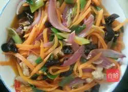 Illustration of how to make fish-flavored shredded pork (home cooking) 6