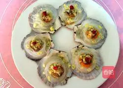 Illustration of how to steam scallops with vermicelli 5