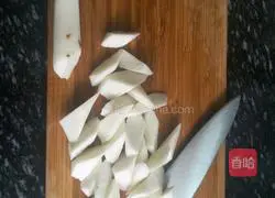 Illustration of how to make honey-drawn yam 1