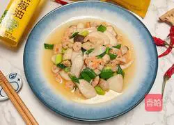 Illustration of how to stir-fry king oyster mushrooms and shrimps 11