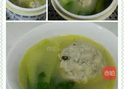 Illustration of how to make crab meat and lion head 4