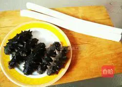 Illustration of how to cook sea cucumber with green onion 1