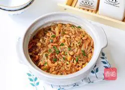 Illustration of how to make shrimp vermicelli pot 13