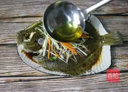 Illustration of steamed Xingcheng turbot fish 7