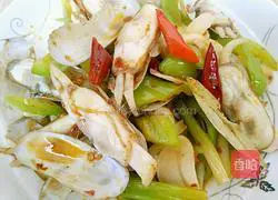 Illustration of how to make fried razor clams 11