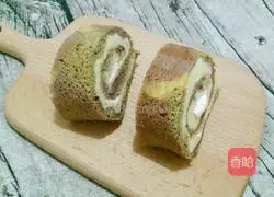 Camouflage Cream Cake Roll Recipe Illustration 25