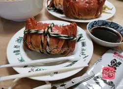 Illustration of how to steam hairy crabs 8