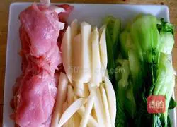 Illustration of the sweet and sour pork ribs and potato version 2