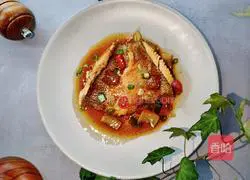 Illustration of how to make seabass with celery 12