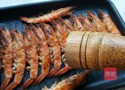 Illustration of grilled prawns 3