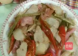 Illustration of how to make kimchi twice-cooked pork 8