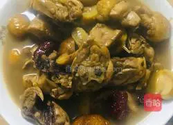 Illustration of how to make chestnut roast chicken 9