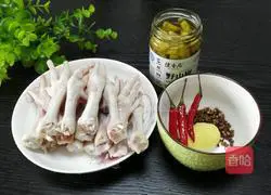 Illustration of how to make pickled pepper and chicken feet 1