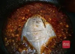 Illustration of how to cook flat fish with bean paste 8