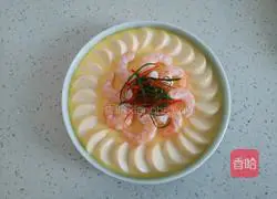 Illustration of how to make steamed eggs with shrimps and tofu 8