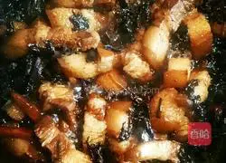 Plum Illustration of how to make roasted pork with vegetables 8
