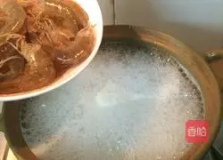 Illustration of how to make scallop and seafood porridge 6