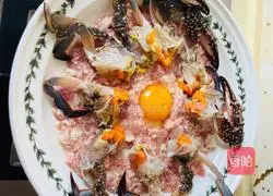 Illustration of how to make meat cakes and crabs 7