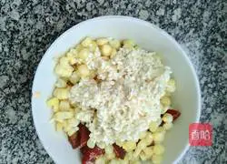 Illustration of making red date corn paste 2