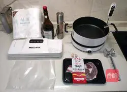 Illustration of low-temperature slow-cooked steak 1