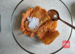 Illustration of how to make sweet potato and glutinous rice balls 3