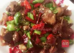 Cumin Illustration of how to make spicy chicken 8