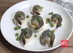 Illustration of how to make shrimp and tofu 4