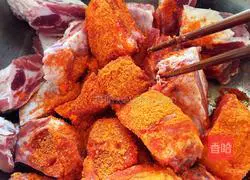 Illustration of grilled pork ribs 2