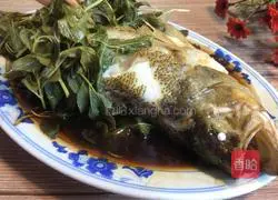 Illustration of how to make mint seabass 8