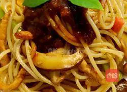 Illustration of how to make black pepper chicken breast pasta 6