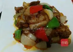 Illustration of how to make twice-cooked pork with onions 10