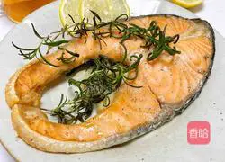 Illustration of grilled salmon 10 