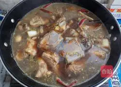 Illustration of braised lamb chops 8