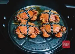 Illustration of steamed hairy crabs 4