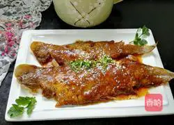 Illustration of braised tongue sole 10