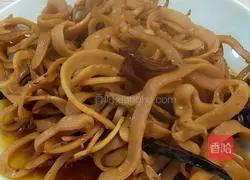 Illustration of how to make fried shredded squid 5