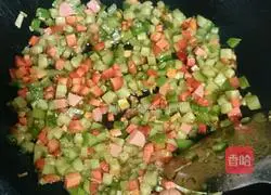 Illustration of how to make tomato sauce rice 4